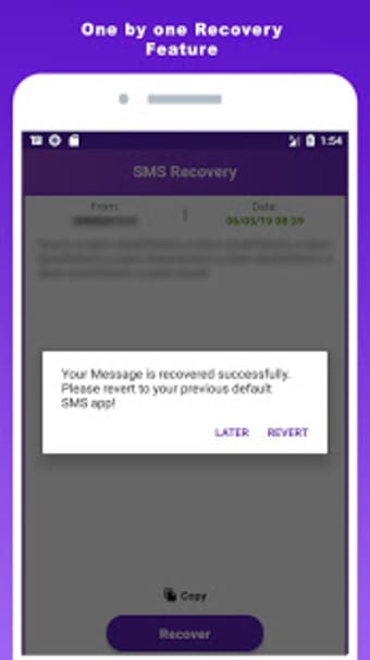 Backup  Recover deleted messages