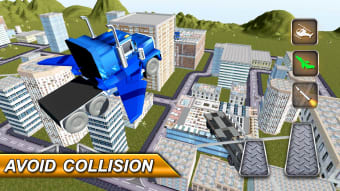 Free Flying Jet Truck Simulator: Transformer Car