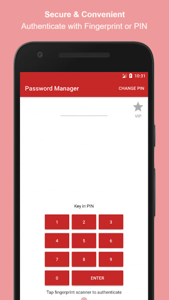 Password Manager | Fingerprint & Backup