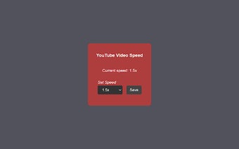 Automatic Play Speed For YouTube™