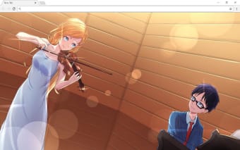 Your Lie In April New Tab Page