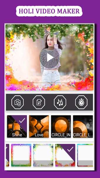Holi Video Maker with Music