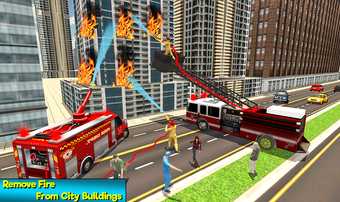 Heavy Ladder Fire Truck City Rescue 2019