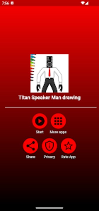 Titan Speaker Man drawing