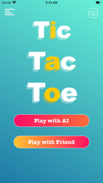 Tic Tac Toe 3-in-a-row widget