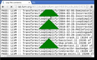 Buildbot log auto scroll