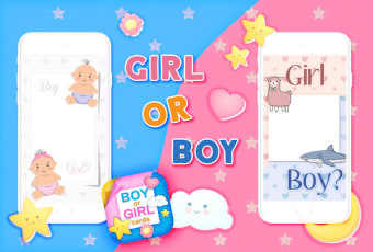 Baby Gender Reveal Party Cards