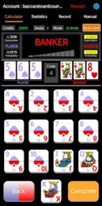 Baccarat Card Counting