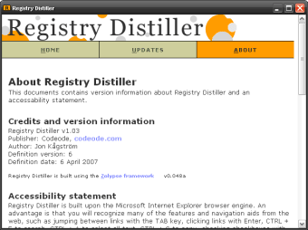 Registry Distiller