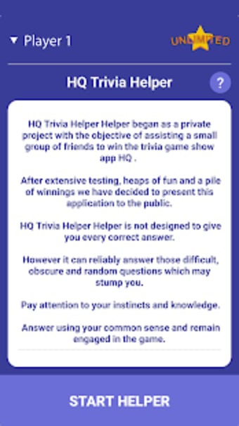 HQ Trivia Helper Unlimited