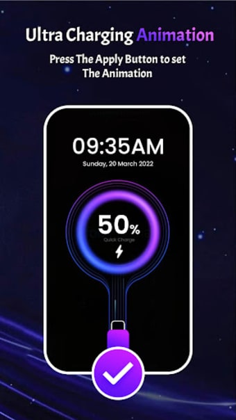 Live Battery Charger Animation