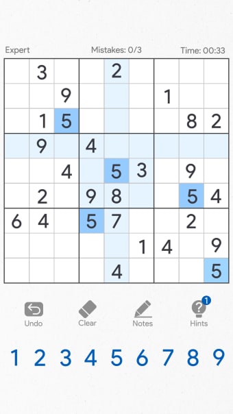 Sudoku Classic Brain Puzzle
