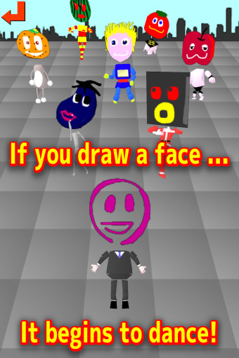 Draw-Dance Drawing the face