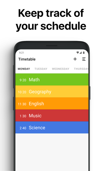 Class Timetable Schedule App Voor Android Download