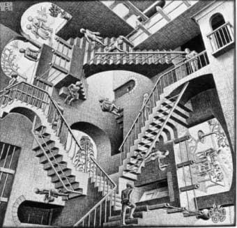 Wallpaper Eschers Relativität