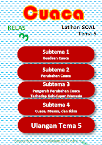 Latihan Soal SD Kelas 3 Tema 5