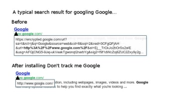 Don't Track Me Google