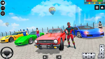 Mega Ramp Superhero Car Games