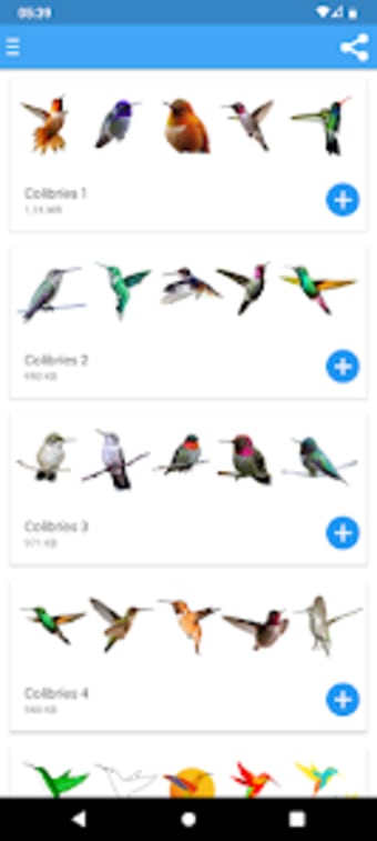 Stickers de colibries