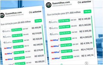 Suasmilhas.com | Calculadora de Milhas Aéreas