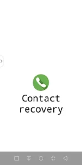 Recover deleted contact number