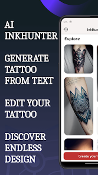 Ai Inkhunter Tattoo Design app