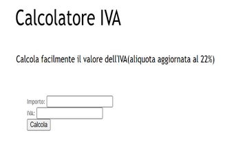 Calcolatore IVA