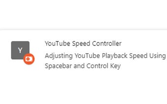 YouTube Speed Controller