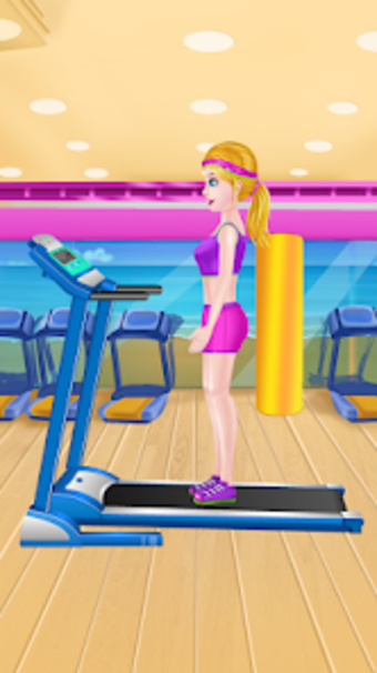 Girl Workout at Gym