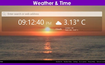 Clock New Tab - Clock / Weather / Wallpapers