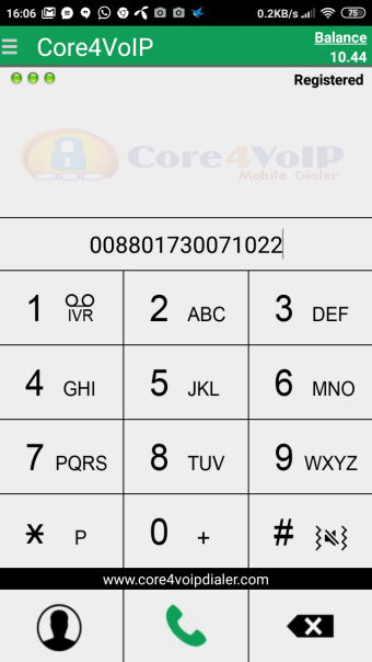 Core4VoIP Mobile Dialer