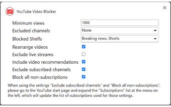 YouTube Video Blocker