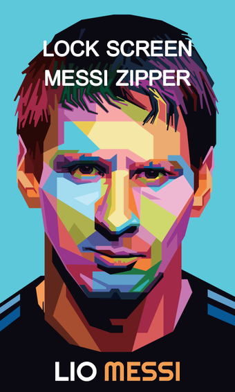 Messi Zipper Lock Screen