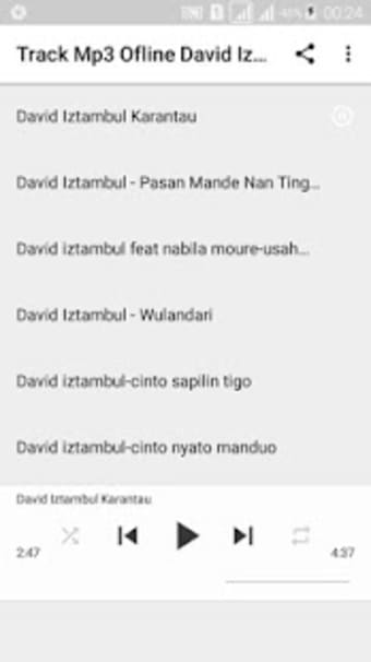 David Iztambul Mp3 Minang