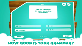 Learning Adjectives Quiz Games