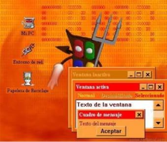 The Microsoft Devil Desktop Theme
