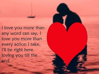 Romantic love messages images