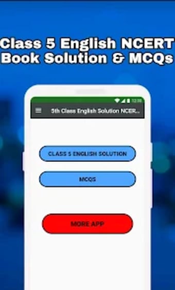 Class 5 English Solution MCQs