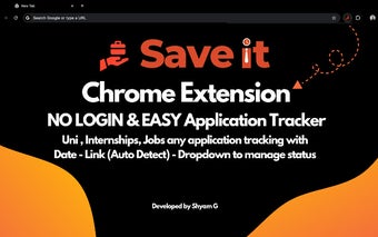 SaveIt - Application Tracker