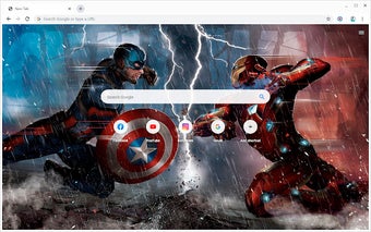 Captain America Vs Iron Man Wallpaper New Tab