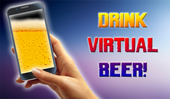 Drink virtual beer prank