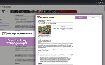 Webpage to PDF Converter