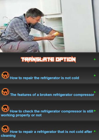 Learning Refrigerator Repair