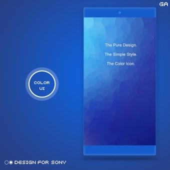 GALAXY XPERIA Theme | JUST BLUE Design For SONY