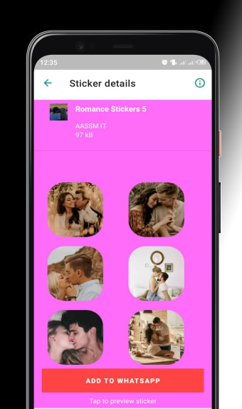 Couple Kiss Stickers For Whatsapp 2021