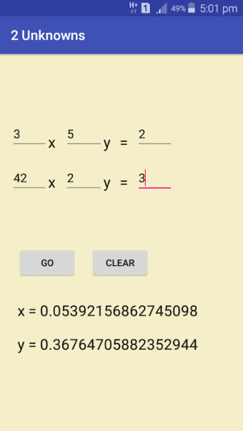 Simultaneous Equation Solver