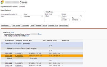 Salesforce Zebra Striped Reports