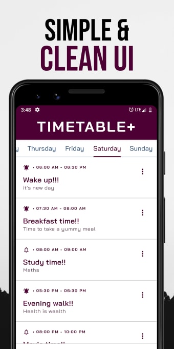 TimeTable : Study Planner App