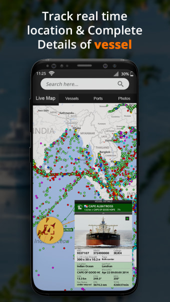 Cruise ship tracker: find ship