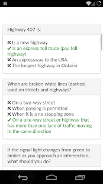 Ontario G1 Test Prep Questions